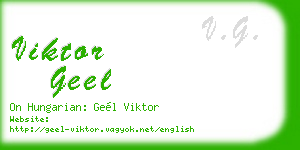viktor geel business card